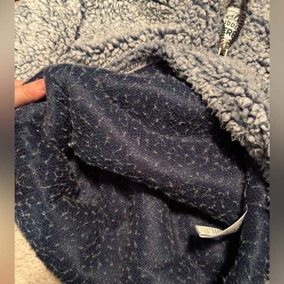 🐻☁️Cuddly Sherpa Navy Half-Zip - Picture 5 of 6